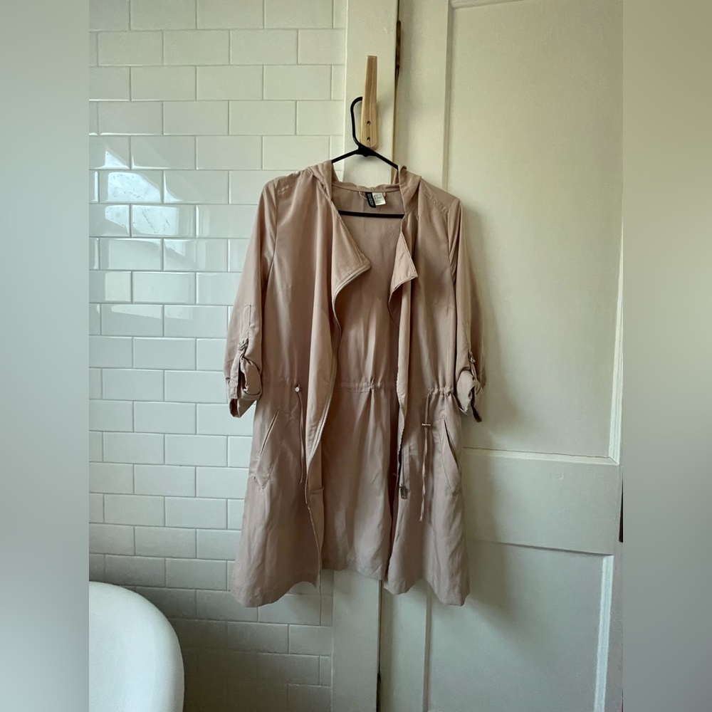 H&M Blush Pink Anorak, XS, 4